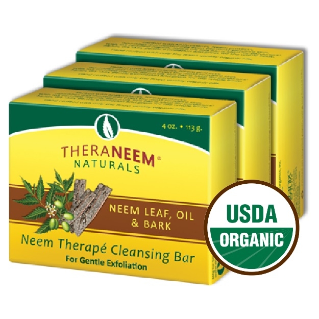 TheraNeem Neem Yaprağı Yağı ve Kabuğu Bitki İçerikli Temizleyici Bar Sabun